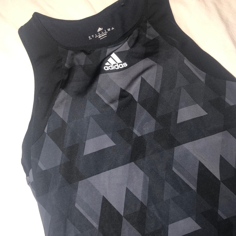 Adidas Climacool black and gray work out tank